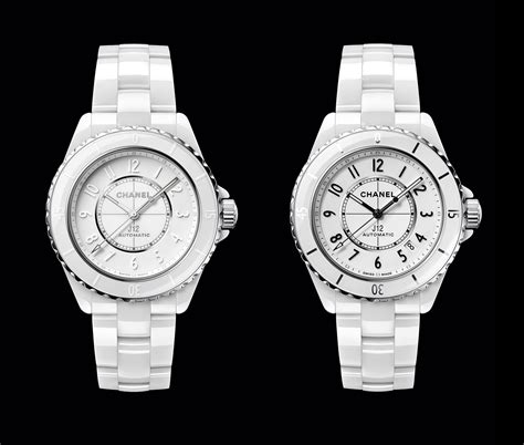 chanel j12 33mm vs 38mm|chanel j12 modeling pics.